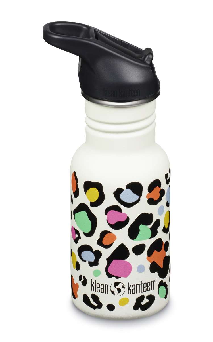 Kinder Edelstahl Trinkflasche Klean Kanteen Sport Leopard