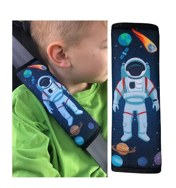 2-tlg. Gurtpolster Für Kinder Im Auto - Nackenschutz Für Sicheren Schlaf Auf Reisen