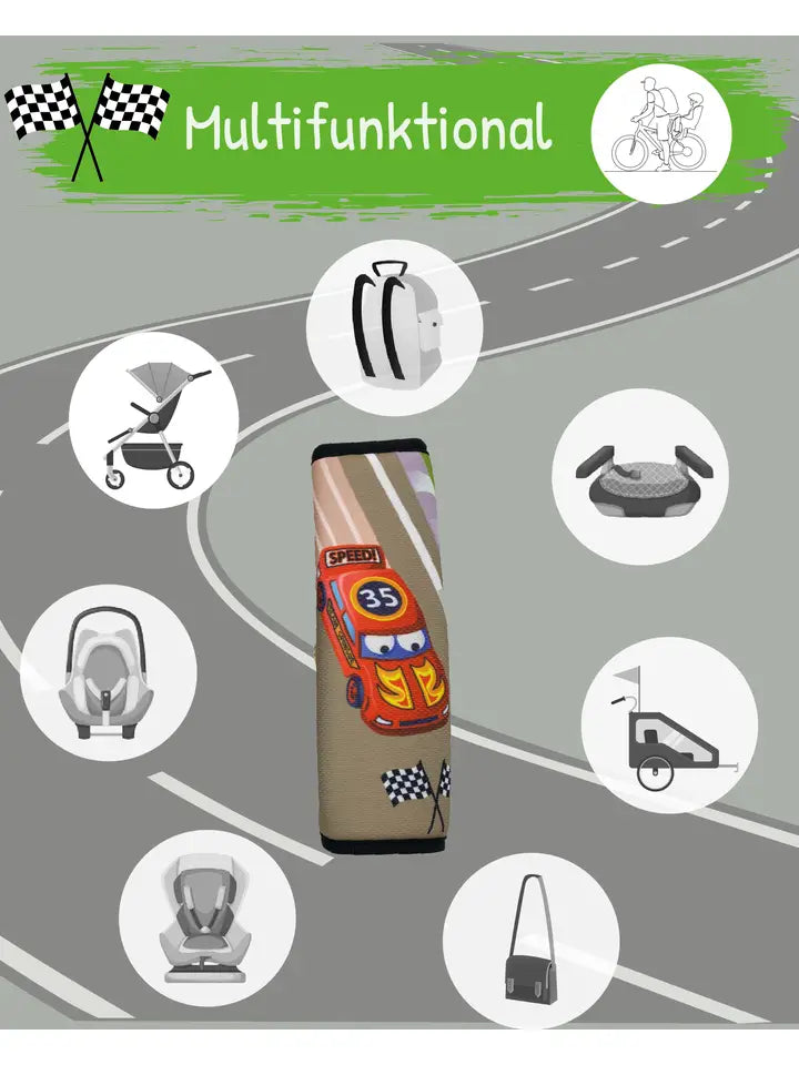 Kinder Autogurt Schutzpolster Cars