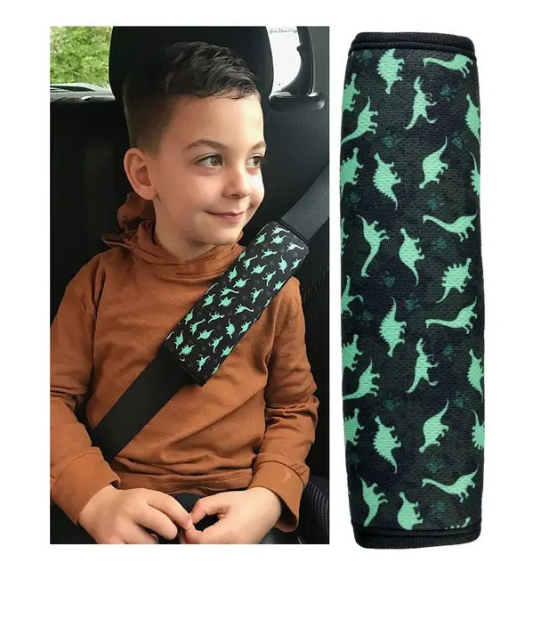 Kinder Autogurt Schutzpolster Dino
