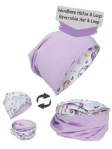 Kinder Übergangs Mütze & Loop Schal Einhorn