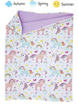 Kinder Übergangs Mütze & Loop Schal Einhorn