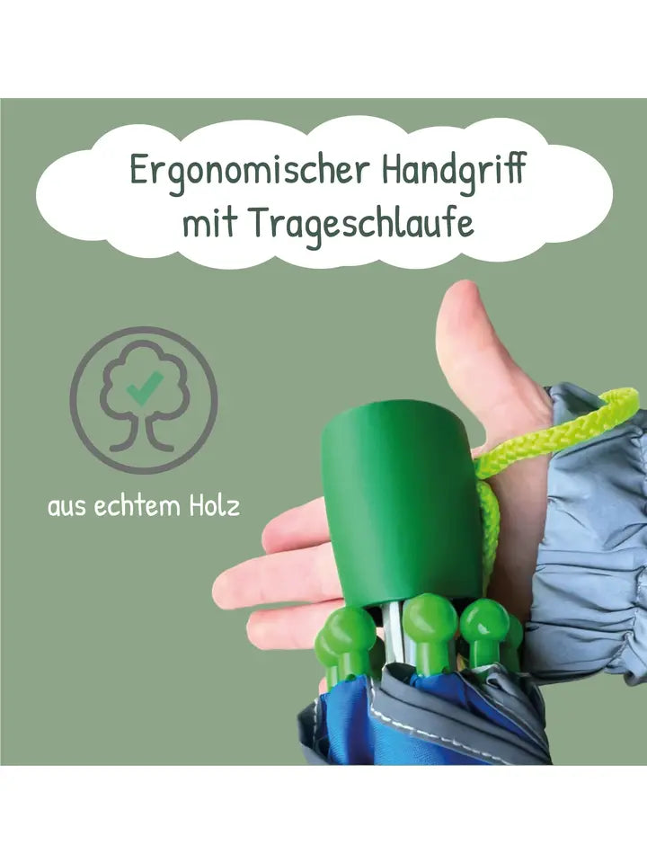 Kinder Regenschirm mit Farbwechsel Dino