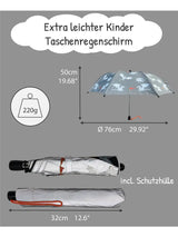 Kinder Regenschirm mit Farbwechsel Drache