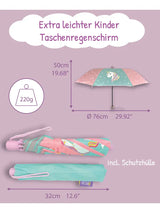 Kinder Regenschirm mit Farbwechsel Einhorn