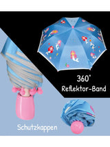 Kinder Regenschirm mit Farbwechsel Meerjungfrau