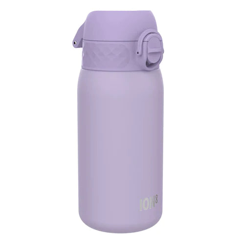 Kinder Edelstahl Trinkflasche Ion8 400ml Lavendel