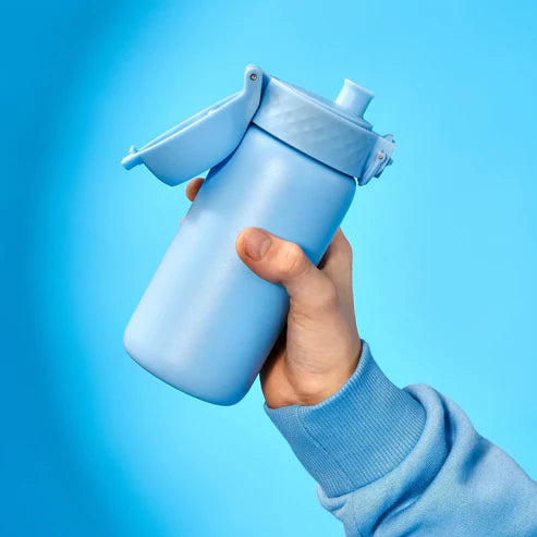 Kinder Edelstahl Trinkflasche Ion8 400ml Hellblau