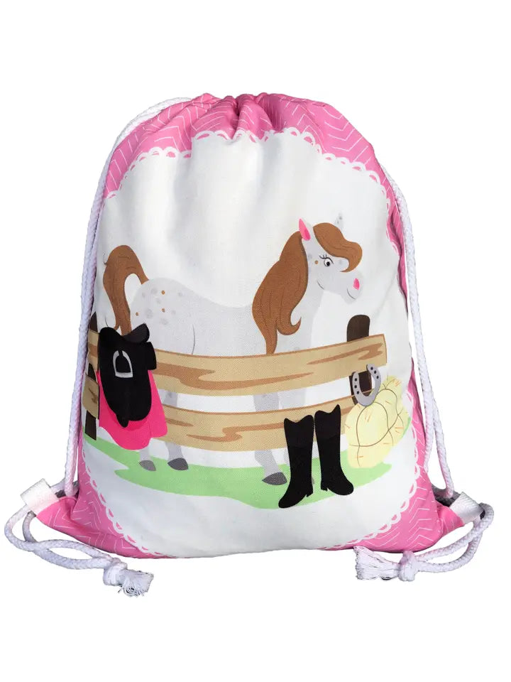Turnbeutel Kinder Polyester Pferd Bauernhof