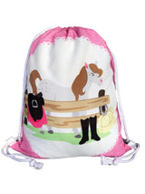 Turnbeutel Kinder Polyester Pferd Bauernhof