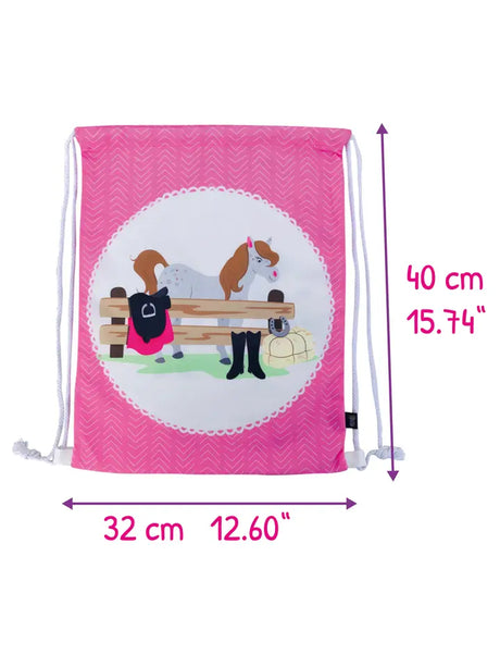 Turnbeutel Kinder Polyester Pferd Bauernhof
