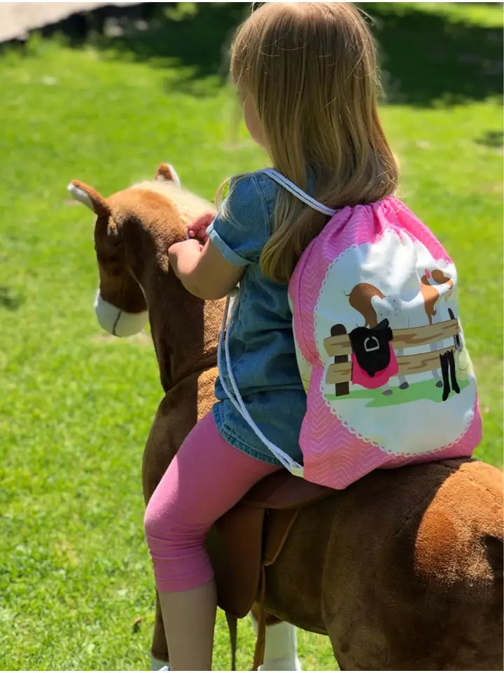 Turnbeutel Kinder Polyester Pferd Bauernhof