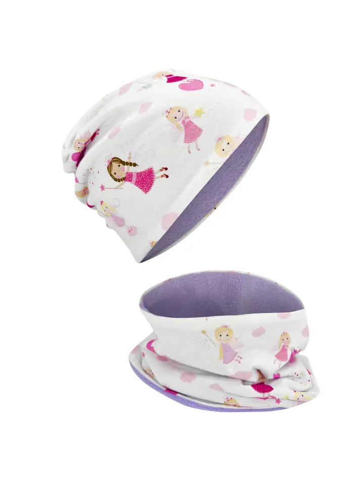 Kinder Winter Mütze & Loop Schal Fee