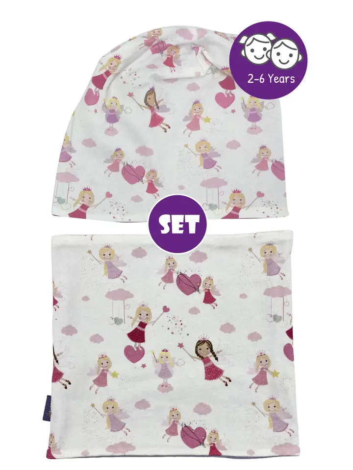 Kinder Winter Mütze & Loop Schal Fee