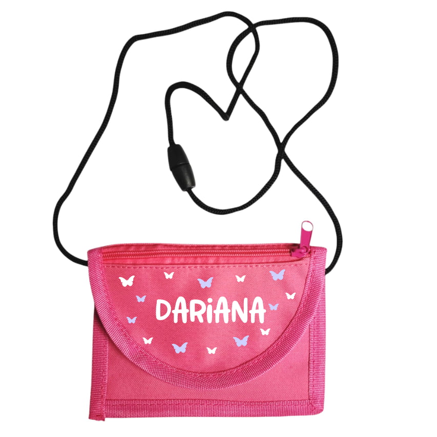 Baurelia Kinder Portemonnaie mit Umhängebändel Pink