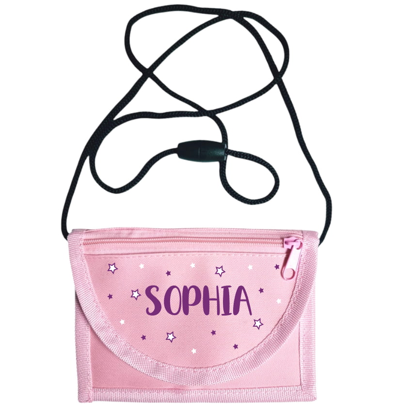 Baurelia Kinder Portemonnaie mit Umhängebändel Rosa
