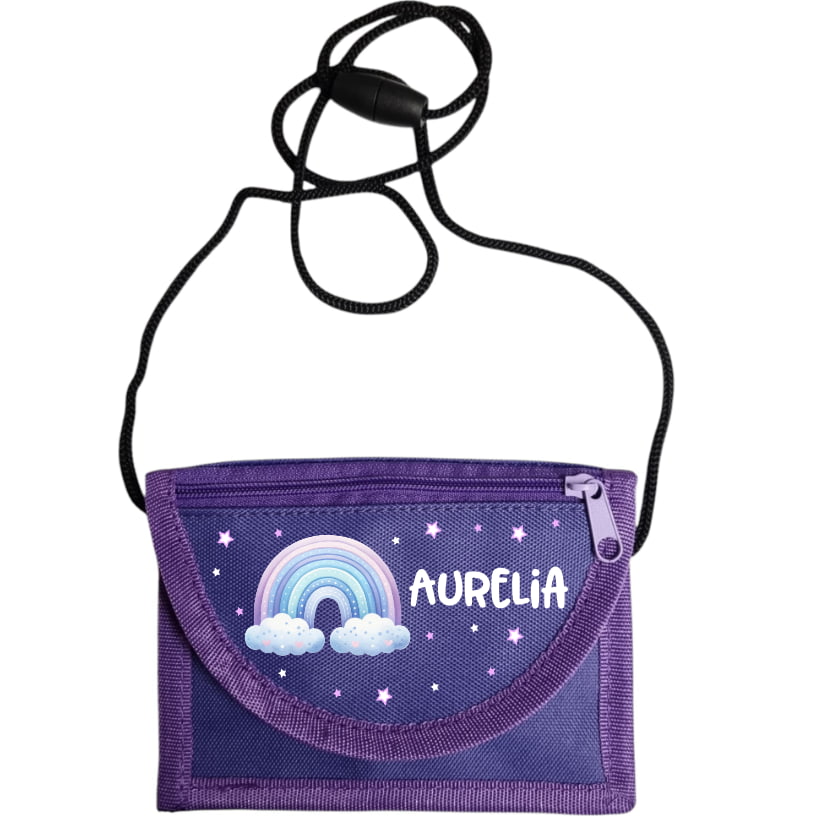 Baurelia Kinder Portemonnaie mit Umhängebändel Violett