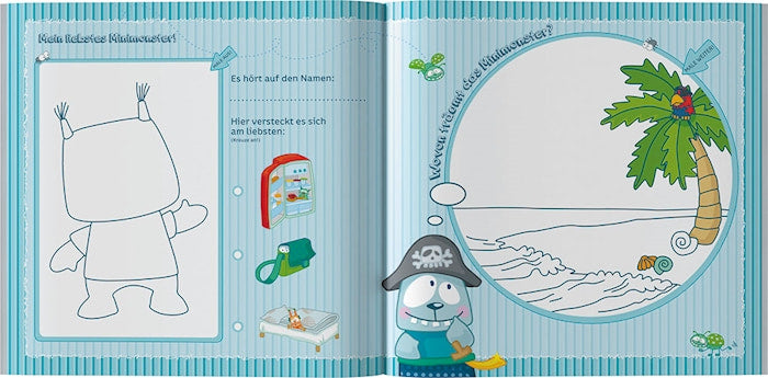 Freundebuch für Kinder im Kindergarten - Monsterchen