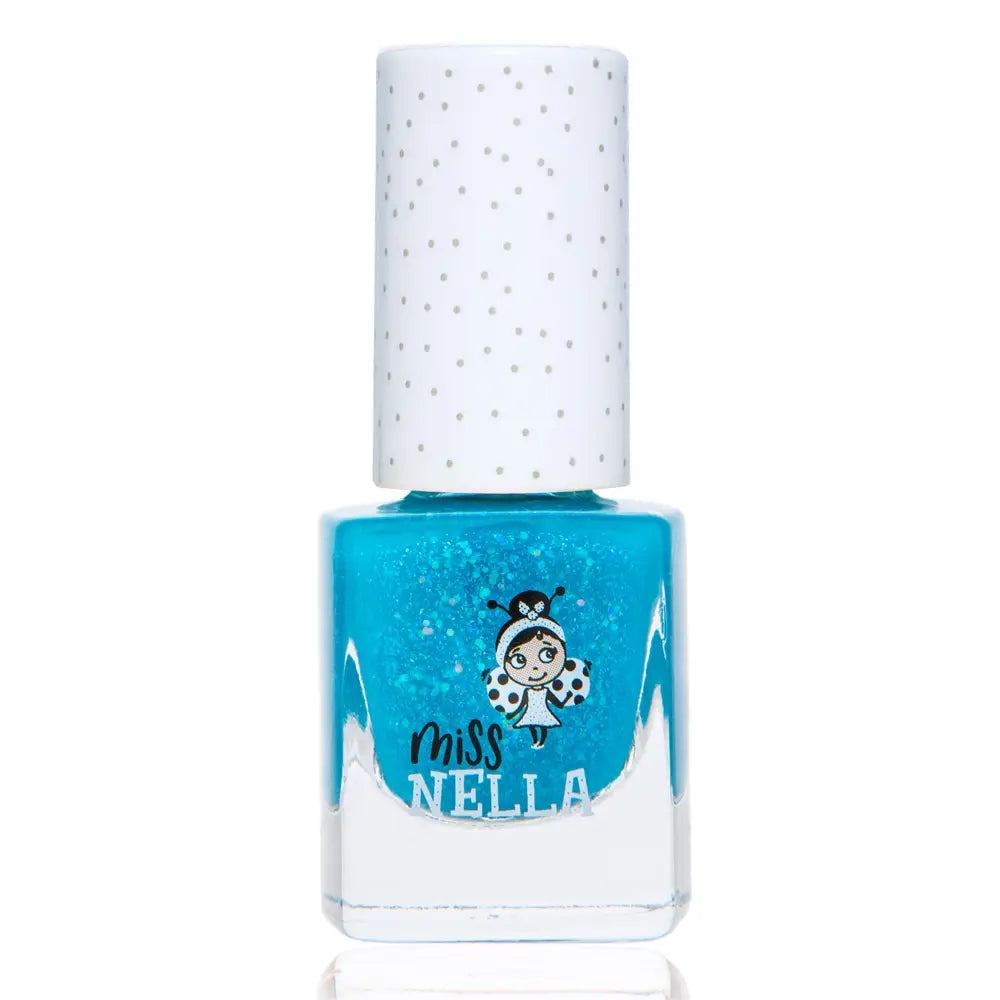 Miss Nella Kinder Nagellack Glitzer Helltürkis