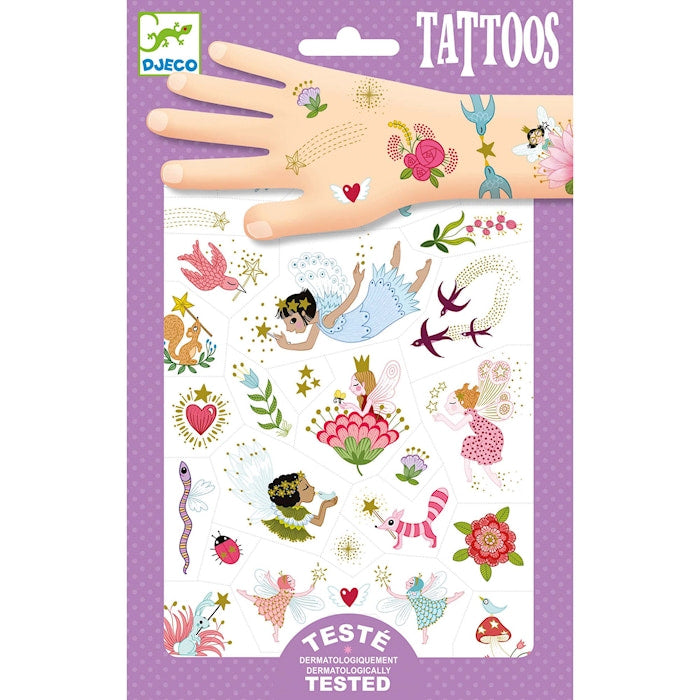 Kinder Tattoo Fee 2 Bögen Violett
