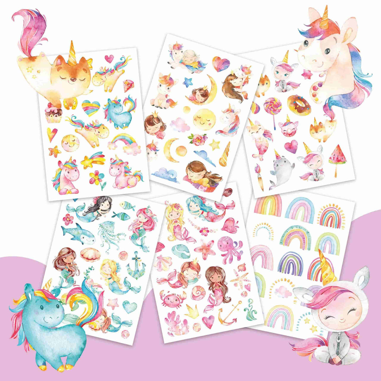 Kinder Tattoo 100 Stück Mädchen