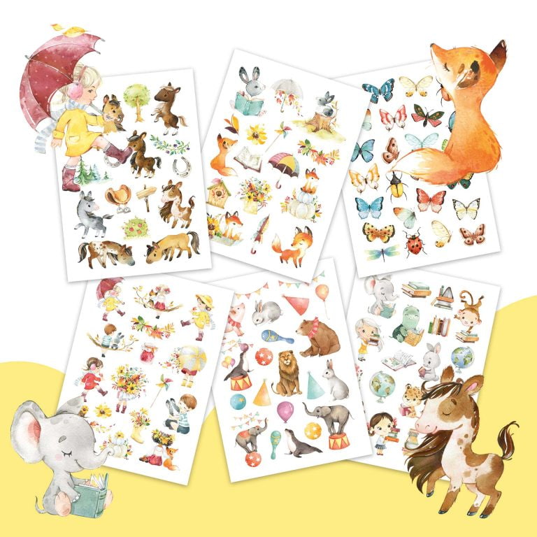 Kinder Tattoo 100 Stück Pferde und Freunde