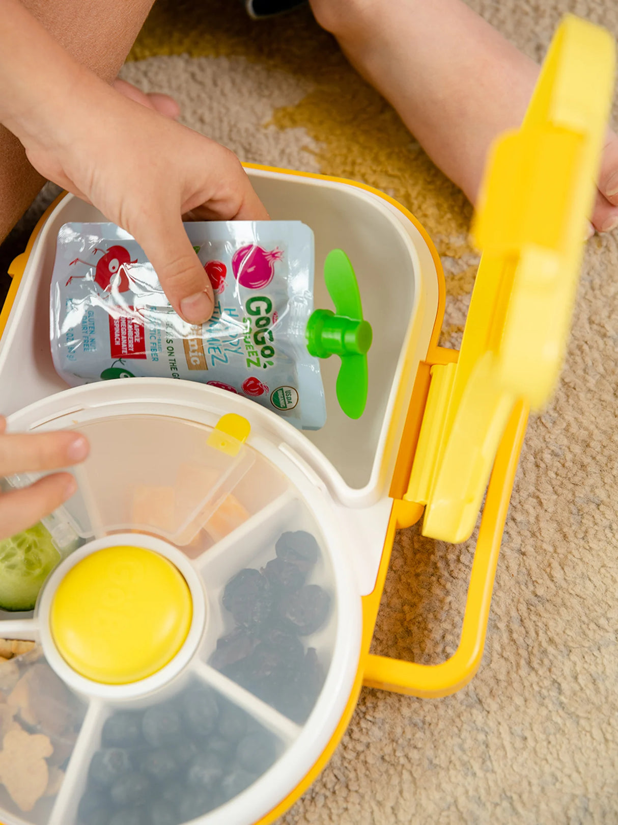 Znünibox GoBe Snack Spinner Deluxe Gelb