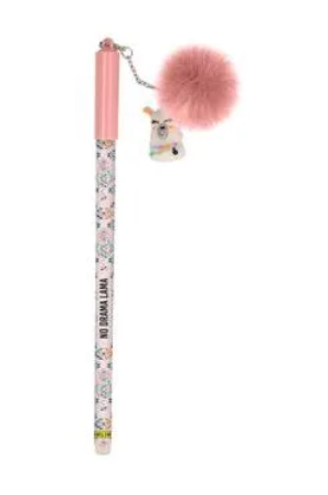 Gelschreiber radierbar mit Pompom Lama