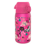 Kinder Trinkflasche Ion8 400ml mit Motiv Katze Pink