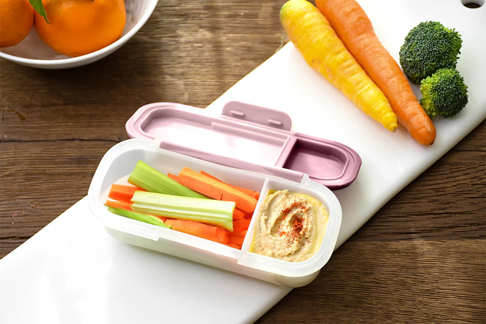 Znünibox Snackbox mit Dippebhälter Rosa