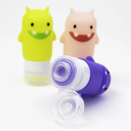 Yumbox Quetschflaschen für Saucen oder Creme - Monster