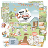Kreatives Osterwelt Heft - Malen, Rätseln & Stickern