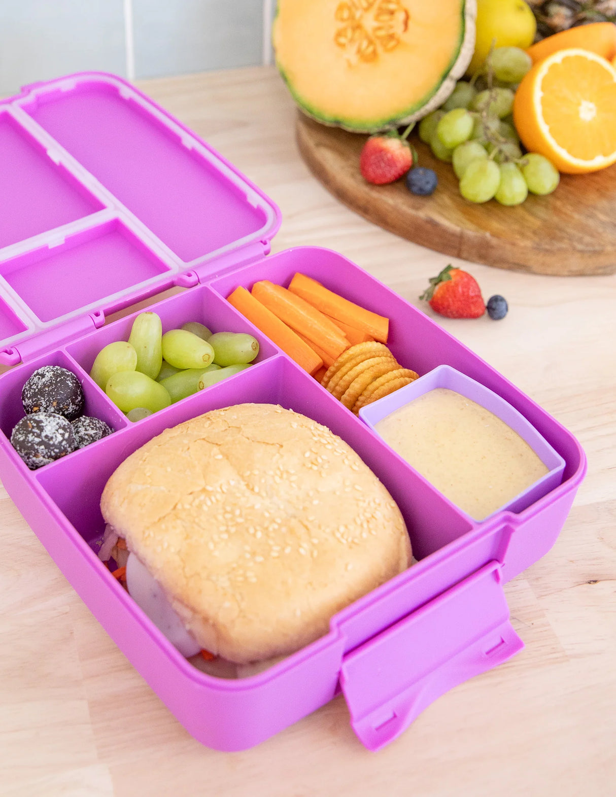 Znünibox MontiiCo Lunchbox Bento Feast Fuchsia