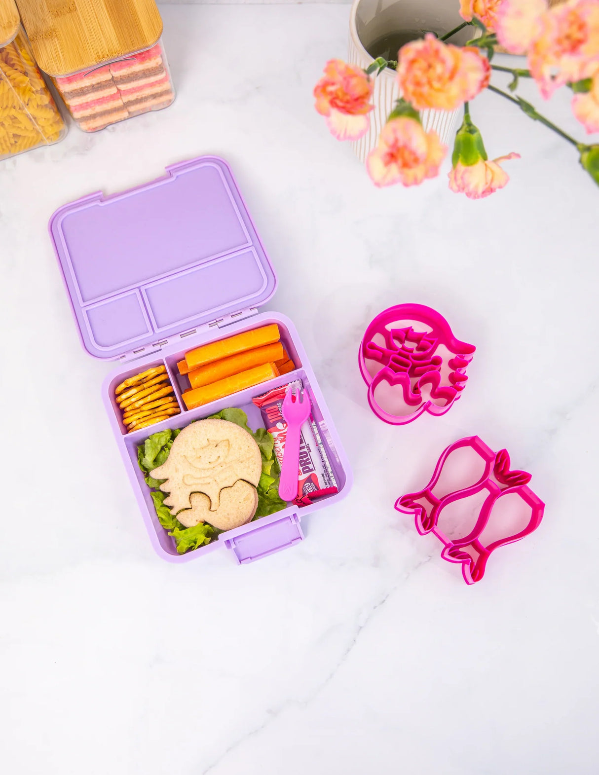 Znünibox MontiiCo Lunchbox Bento Three Lilac