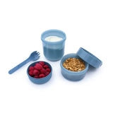 Znünibox Salat, Joghurt & Müeslibecher Blau