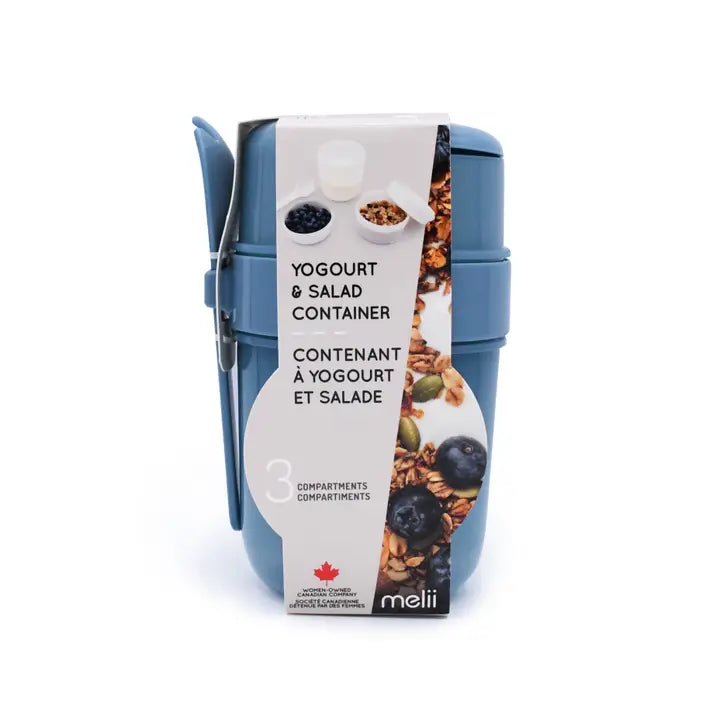 Znünibox Salat, Joghurt & Müeslibecher Blau