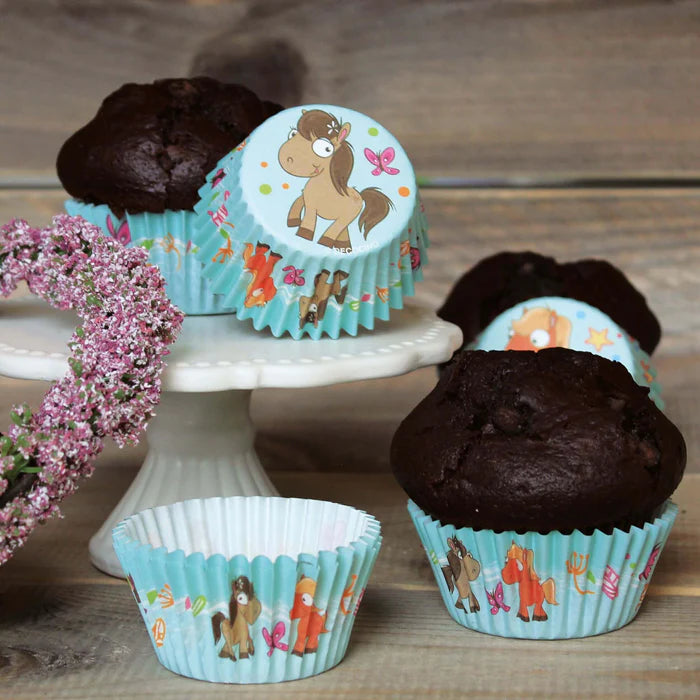 Muffinförmchen Set Pony 50 Stück
