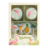 Muffinförmchen Set Flamingo