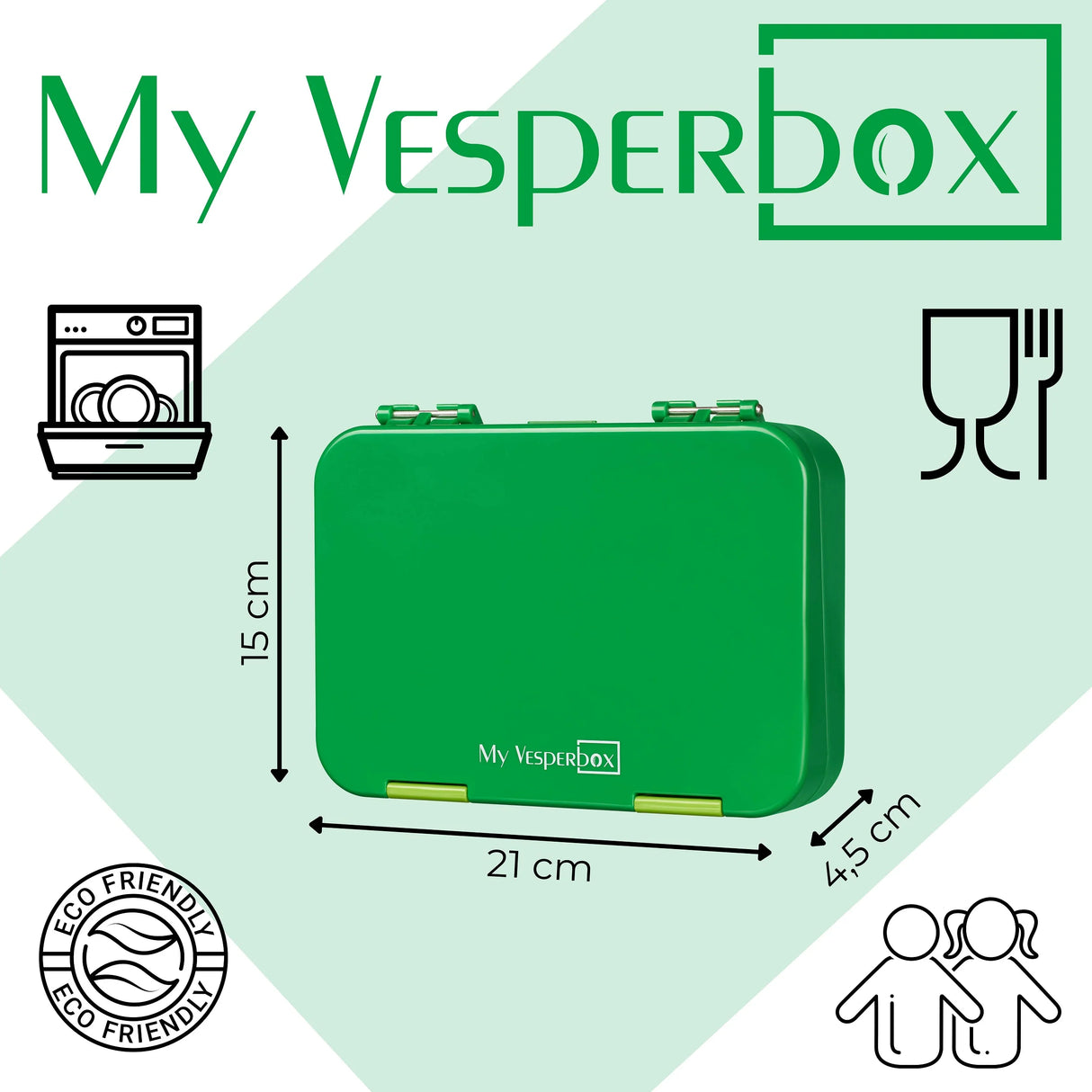 Znünibox My Vesperbox Len Grün