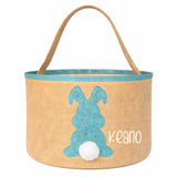 Osternest und Osterkorb Tasche Hase Glitzer Türkis