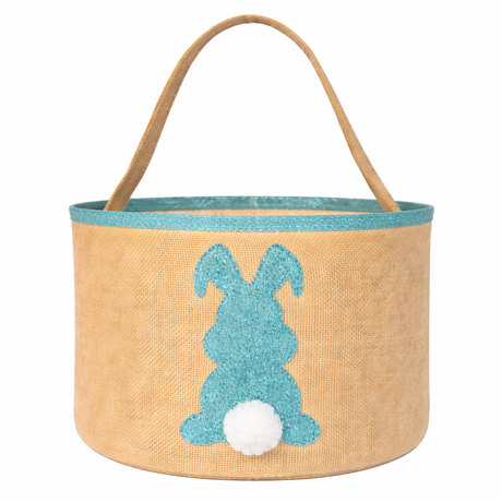 Osternest und Osterkorb Tasche Hase Glitzer Türkis