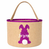 Osternest und Osterkorb Tasche Hase Glitzer Pink