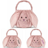 Osternest und Osterkorb Tasche Kuschelhase Altrosa