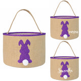 Osternest und Osterkorb Tasche Hase Glitzer Violett