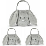 Osternest und Osterkorb Tasche Kuschelhase Grau