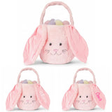Osternest und Osterkorb Tasche Kuschelhase Rosa