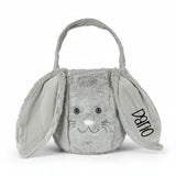 Osternest und Osterkorb Tasche Kuschelhase Grau