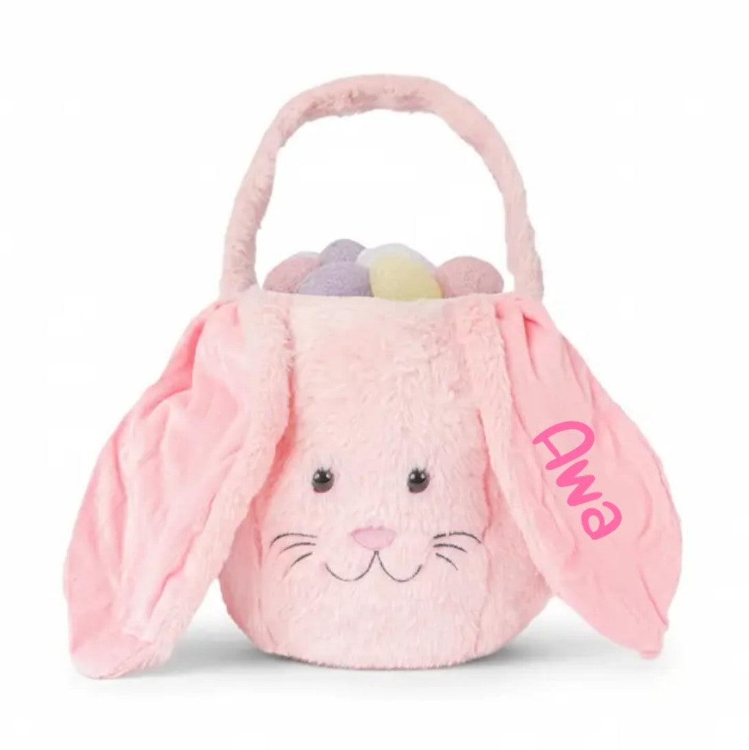 Osternest und Osterkorb Tasche Kuschelhase Rosa
