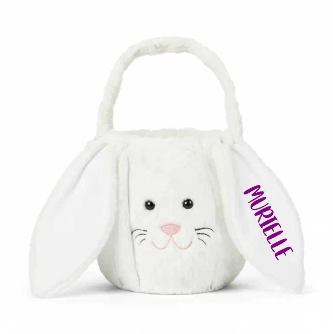 Osternest und Osterkorb Tasche Kuschelhase Weiss