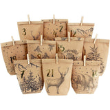 Adventskalender Cozy Christmas Braun Schwarz